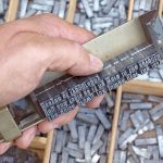 Método de composição tipográfica manual, utilizado por anos no jornal